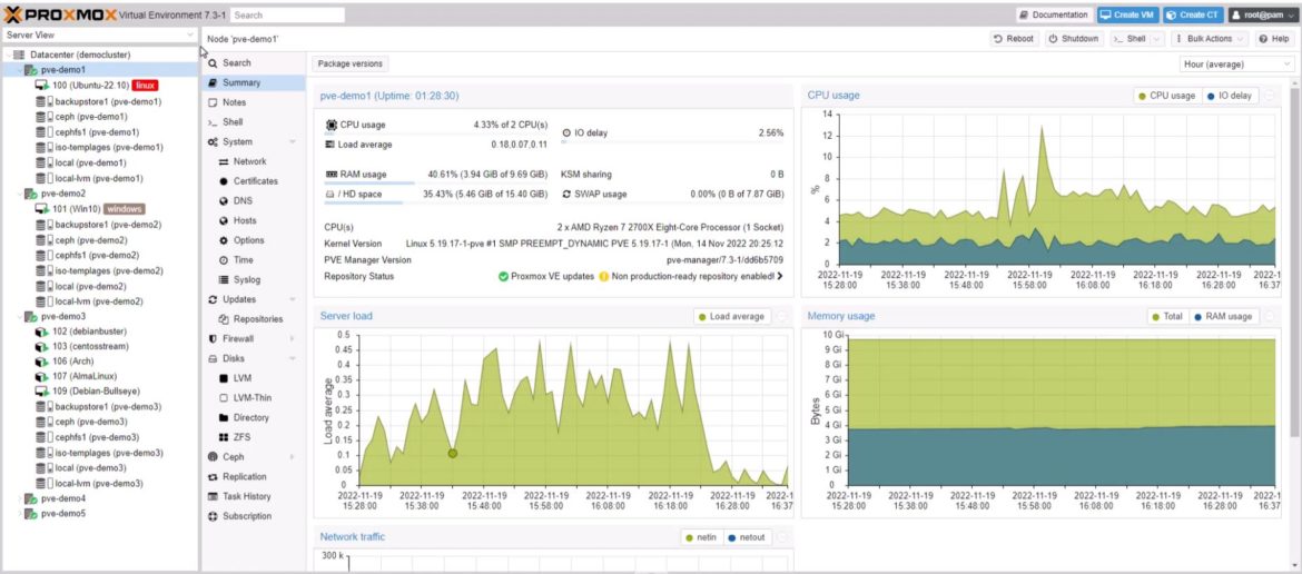 Proxmox VE Çözümlerimiz 3 proxmox sanallaştırma web arayüzü